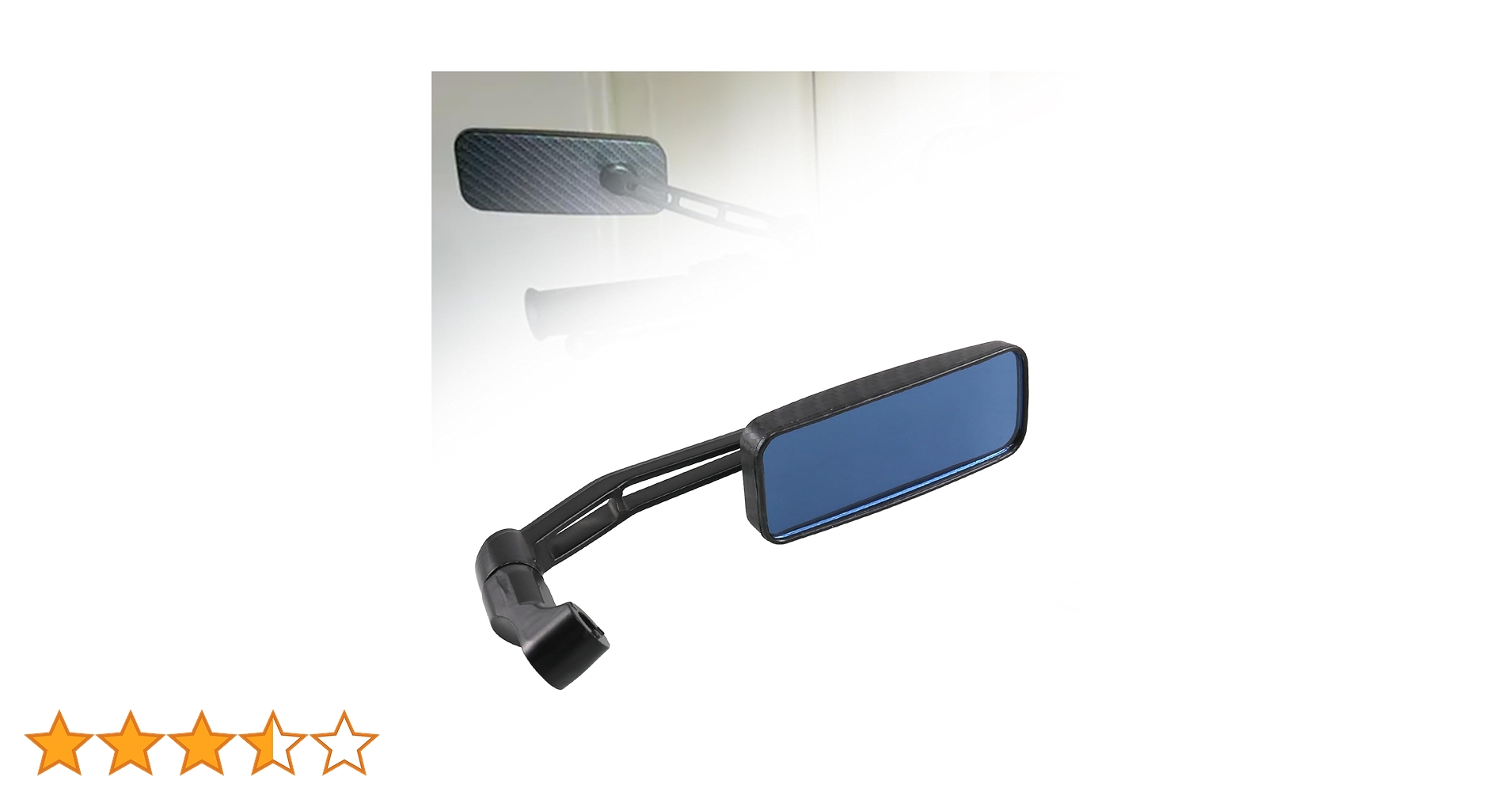 Amazon | Sporacingrts バイクミラー サイドミラー ブルーミラー